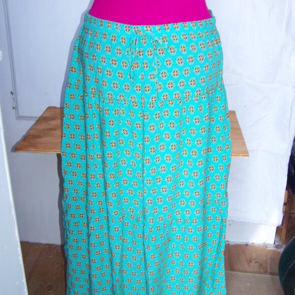 Mossimo Teal Maxi Skirt Sz M - Picture 1 of 5